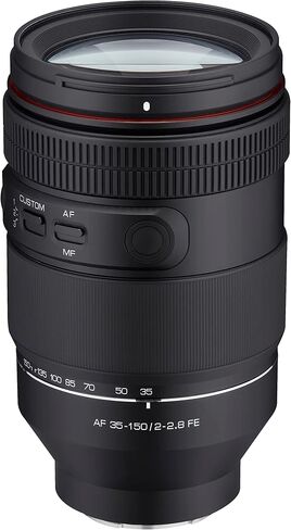 Samyang 35-150mm F2-2.8 AF Full Frame Zoom Lens for Sony E Mount (SYIO35150AFZ-E) أسود (متجدد) in Saudi Arabia