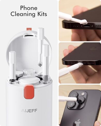 Aijeff Cleaner Kit for Laptop, iPhone, Tablets and Headphones, Multifunctional Cleaning Tool for Headphones Screen Accessories Tool for Computer, Keyboard, Camera in Saudi Arabia