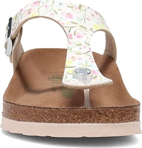 Birkenstock Women's Gizeh Vegan Birko-Flor Watercolor Flower White 41 R in Saudi Arabia