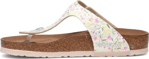 Birkenstock Women's Gizeh Vegan Birko-Flor Watercolor Flower White 41 R in Saudi Arabia