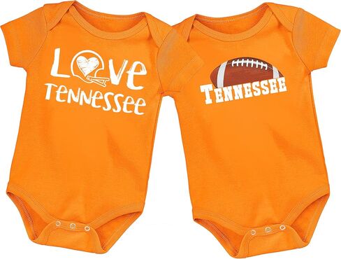 100% Cotton LOGO Baby Bodysuit and Chalk Art Bodysuit for Tennessee Fans - 2 Pack in Saudi Arabia