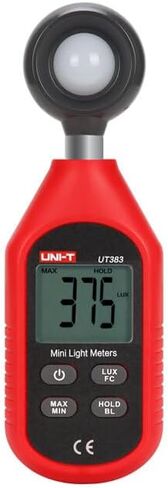 UT383 الرقمية Mini Lux Light Meters معدات الاختبار البيئي من النوع المحمولة Lux Meter in Saudi Arabia