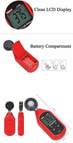 UT383 الرقمية Mini Lux Light Meters معدات الاختبار البيئي من النوع المحمولة Lux Meter in Saudi Arabia