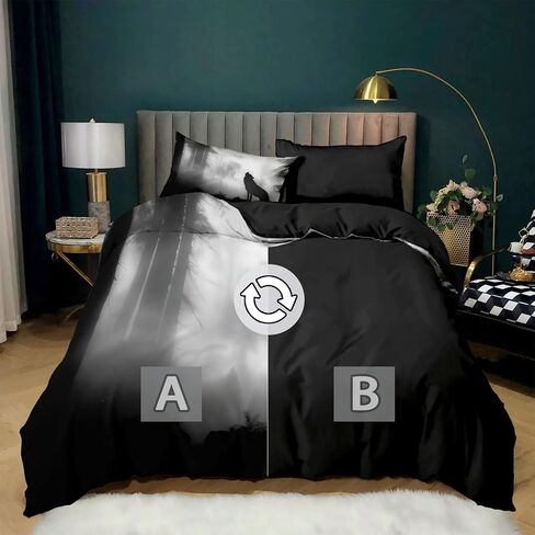 2PCS Earthy Brown Gray Duvet Cover Set Toddler, 1 Microfiber Duvet Cover and 1 Pillowcase, Orchid Oil Painting Style Bedding for Kids Girls Boys and Teens, Corner Ties and Zipper in Saudi Arabia