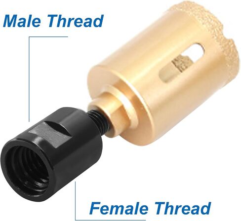 مجموعة محول طاحونة Hitefu 2 PCS ، 5/8 "-11 أنثى إلى M10/M14 محول طاحونة زاوية الذك in Saudi Arabia