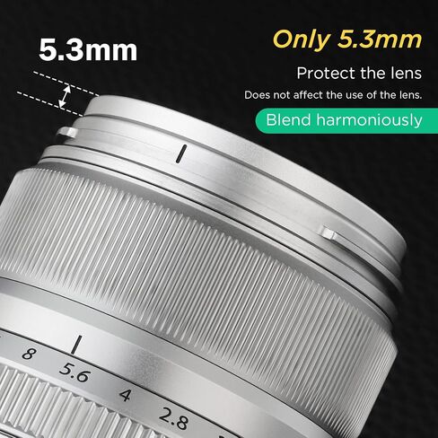 Haoge 43mm MC UV Lens Protection Filter for Leica Camera Lens Optical Glass Ultra Slim 18 Multi-Layer Coatings Silver in Kuwait