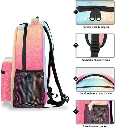 Lion Backpacks for Girls Boys, Abstract Lion Travel Backpack Laptop Backpack Waterproof School Backpack Bookbags for Teens Kids Backpack with Multiple Pocket Hiking Daypack Casual Bag in Kuwait