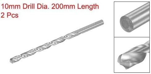 #UUS High Speed ​​Steel Extended Twist Drill Bits 10mm Drill Dia 200mm طول 2 PCS in Saudi Arabia