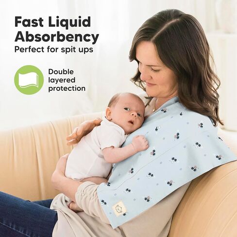 Keababies burp cloths طفلة ، فتى - 6 عبوات من الملابس الكبيرة ، وملابس تجشير كبيرة فائقة للرضع للأطفال ، وقطعة قماش من القطن الناعمة والفخمة ، والبصق على خشب التجشؤ ، وملابس التجشؤ حديثي الولادة in Kuwait