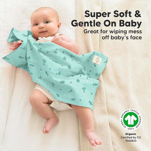 Keababies burp cloths طفلة ، فتى - 6 عبوات من الملابس الكبيرة ، وملابس تجشير كبيرة فائقة للرضع للأطفال ، وقطعة قماش من القطن الناعمة والفخمة ، والبصق على خشب التجشؤ ، وملابس التجشؤ حديثي الولادة in Kuwait