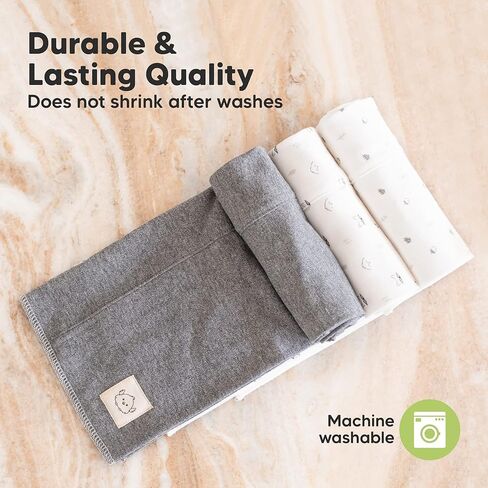 Keababies burp cloths طفلة ، فتى - 6 عبوات من الملابس الكبيرة ، وملابس تجشير كبيرة فائقة للرضع للأطفال ، وقطعة قماش من القطن الناعمة والفخمة ، والبصق على خشب التجشؤ ، وملابس التجشؤ حديثي الولادة in Kuwait