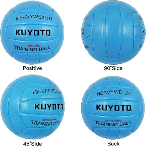 KUYOTQ 1.1 رطل الكرة الطائرة الثقيلة مرجحة - خدمة مدرب STERTER STETREBLAY TRANK EDALE SIDE SIZE 5 CORPONET LEATHY - قبضة ناعمة ، متينة (انحراف) in Saudi Arabia