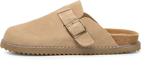 Yellow Box Women's Maible Clog, Round Toe, 0.5 Inch Heel, 1.25 Inch Platform Leather Clog Shoe in Saudi Arabia