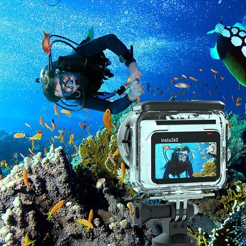 قضية الإسكان 30M (98 قدمًا) لـ Insta360 GO 3S قشرة الإسكان الواقية من الغوص تحت الماء للتزلج ، وركوب الأمواج ، والغوص ، والتزحلق على الجليد in Saudi Arabia