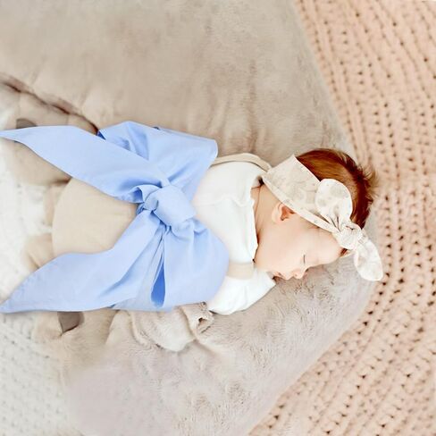 Newborn Swaddle Sash, Soft Cotton Bow Decorative Strap for Swaddles, Adorable Maternity Bow Sash, 70x5.5 Inch, Pink in Kuwait