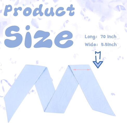 Newborn Swaddle Sash, Soft Cotton Bow Decorative Strap for Swaddles, Adorable Maternity Bow Sash, 70x5.5 Inch, Pink in Kuwait