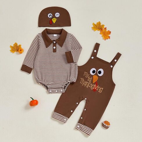 Baby Boy Christmas Outfit Newborn أول عيد الميلاد البولو رومبير زرة السراويل القبعات 3pcs بوي 3 6 9 12 18 م ملابس in Kuwait