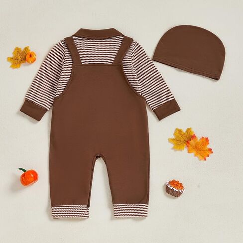 Baby Boy Christmas Outfit Newborn أول عيد الميلاد البولو رومبير زرة السراويل القبعات 3pcs بوي 3 6 9 12 18 م ملابس in Kuwait