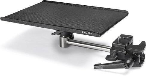 PROAIM Utility Tray with Arm & Clamp. Easy Mounting on Light Stands, C-Stands, Camera Cart and Tripods. Payload up to 5kg/11lb. Mounts on 1-2'' Tube in Saudi Arabia