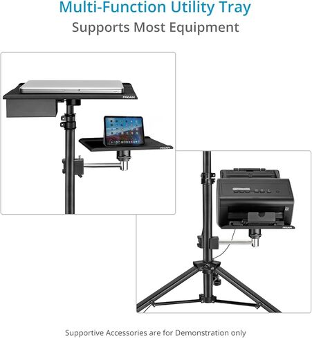 PROAIM Utility Tray with Arm & Clamp. Easy Mounting on Light Stands, C-Stands, Camera Cart and Tripods. Payload up to 5kg/11lb. Mounts on 1-2'' Tube in Saudi Arabia