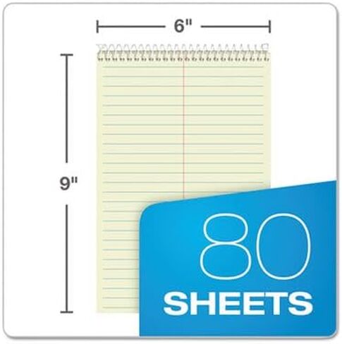 TOPS(R) Steno Books, 6in. x 9in., Gregg Ruled, 80 Pages, Green Tint in Saudi Arabia