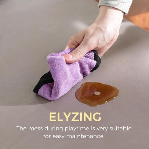 [elyzing] رفوة لعب الطفل 50 × 50 بوصة مع حزام تخزين-حصيرة أرضية مبطنة للأطفال in Saudi Arabia