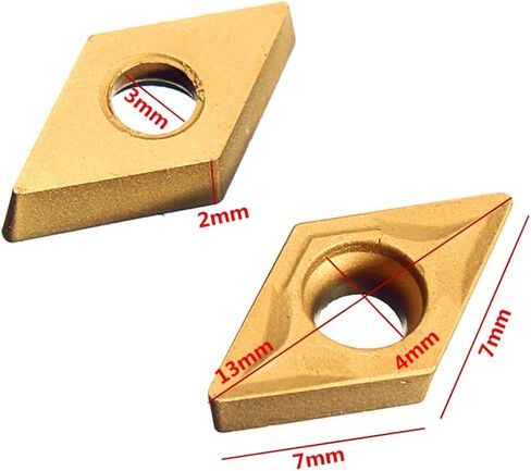 10pcs DCMT070204 Carbide Insert DCMT 0702 CUTTER for SDNCN TRAND STOLL حامل in Saudi Arabia