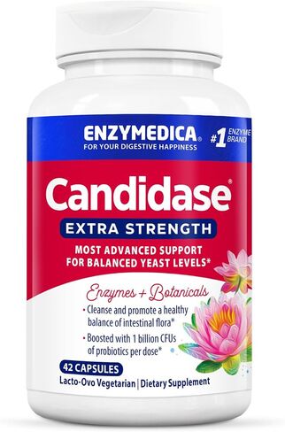 Enzymedica, Candidase Extra Strength، يدعم مستويات الأمعاء المتوازنة، 42 كبسولة (FFP) in Saudi Arabia