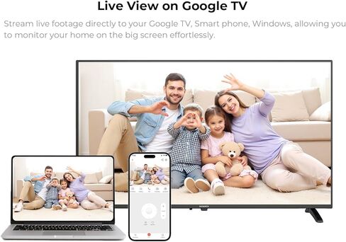 3K PAN/TILT IDEROOR CAMERA FOR Home ، 360 ° Dog Camera w/Motion Detection ، Google TV ، لا توجد رسوم شهرية ، 2.4 جم/5 جرام ، الرؤية الليلية ، الصوت ثنائي الاتجاه ، تتبع السيارات ، كاميرات الأمان لمراقبة الطفل/الحيوانات الأليفة in Kuwait