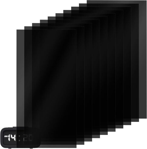 10PCS LED Light Blocking Stickers, 8x4in Sticky Light Dimming Stickers, Cuttable Black Plastic Sheet Suitable for Electronic Products, Alarm Clocks, Monitors, LED Lights, LCD Panels in Saudi Arabia