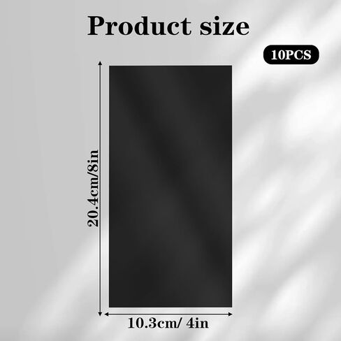10PCS LED Light Blocking Stickers, 8x4in Sticky Light Dimming Stickers, Cuttable Black Plastic Sheet Suitable for Electronic Products, Alarm Clocks, Monitors, LED Lights, LCD Panels in Saudi Arabia