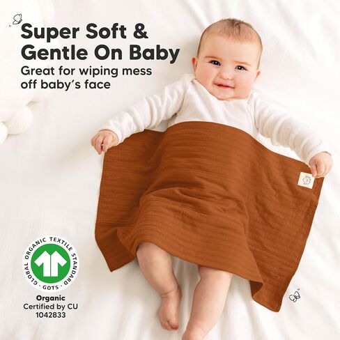 KeaBabies 6-Pack Baby Burp Cloths for Boys and Girls and 5-Pack Burp Cloths for Baby Boys and Girls - Large Burping Clothes for Newborn - Ultra Absorbent Rags for Infants, Toddlers in Saudi Arabia
