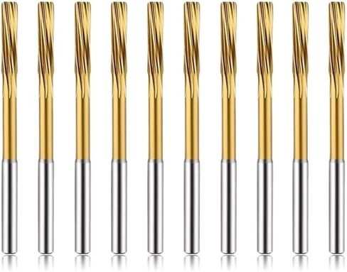 HSS-CO Helical Reamer Cobalt Titanium Plated Stainless Steel Special Straight Shank Reamer 3-20 Decimal Point Reamer(D17x54CxH7) in Saudi Arabia