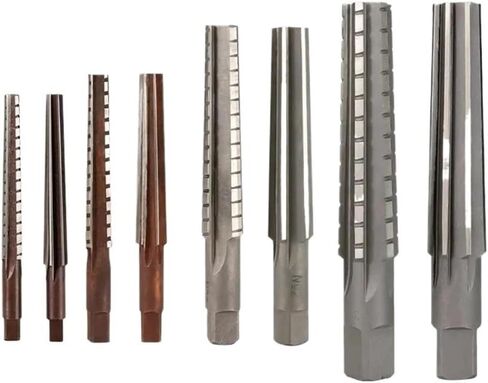 Hand Reamers 2pcs MT0/MT1/MT2/MT3/MT4 Steel Fine/Rough-Edge Morse Taper Reamer Fit for Milling Finishing Cutter Tool Hand Tool(2pcs MT1 Set) in Saudi Arabia