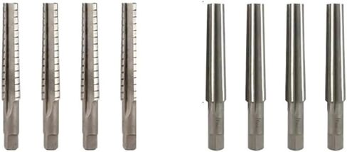 Hand Reamers 2pcs MT0/MT1/MT2/MT3/MT4 Steel Fine/Rough-Edge Morse Taper Reamer Fit for Milling Finishing Cutter Tool Hand Tool(2pcs MT1 Set) in Saudi Arabia