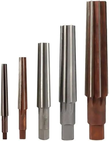 Hand Reamers 2pcs MT0/MT1/MT2/MT3/MT4 Steel Fine/Rough-Edge Morse Taper Reamer Fit for Milling Finishing Cutter Tool Hand Tool(2pcs MT1 Set) in Saudi Arabia