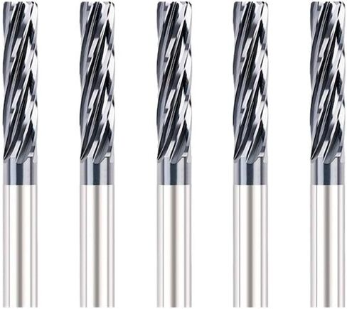 Carbide Machine Reamer 4 Flute 6 Flute Spiral Chucking Reamer Machine Cutting Tools 2 2.5 3 4 5 6 7 8 9 10mm(2.5x25x50-4F) in Saudi Arabia