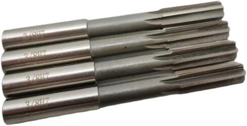 American Made Machine Reamer H7 HSS Straight Shank Reamer 1/8 3/16 1/4 5/16 3/8 1/2 5/8 3/4 ، أداة قطع ماكينج (4PC1I8-3I16-1I4-5I16) in Saudi Arabia