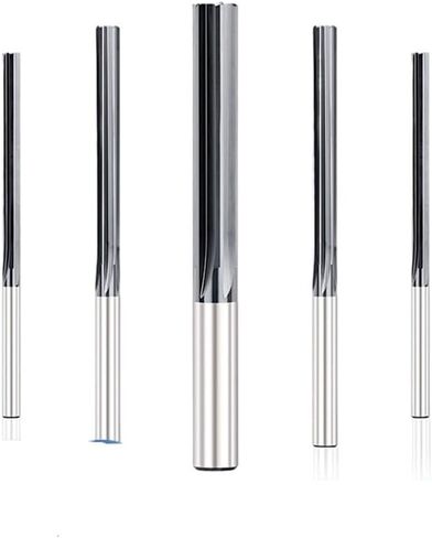 Straight Flute Carbide Machine Reamer 4/6 Flute Chucking Reamer Machine Cutting Tools 2 2.5 3 4 5 6 7 8 9 10mm(3x25x50-4F) in Saudi Arabia