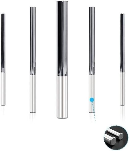 Straight Flute Carbide Machine Reamer 4/6 Flute Chucking Reamer Machine Cutting Tools 2 2.5 3 4 5 6 7 8 9 10mm(3x25x50-4F) in Saudi Arabia