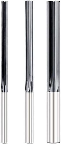 Straight Flute Carbide Machine Reamer 4/6 Flute Chucking Reamer Machine Cutting Tools 2 2.5 3 4 5 6 7 8 9 10mm(3x25x50-4F) in Saudi Arabia