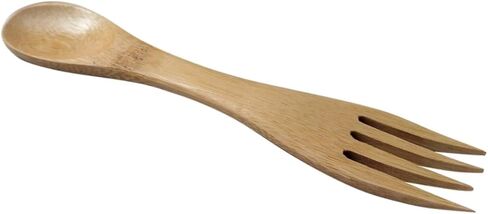 5pcs Bamboo Spork Combo Eco-friendly Boys and Girls Utensils Spoons Forks Recyclable for Cooking for Boys and Girls Lunch Box Accessories in Kuwait