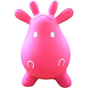 AppleRound Inflatable Ride-on Bouncy Animal Hopper – Horse, Cow or Unicorn – Kids Space Hopper Bouncer with Hand Pump – Jumping Toy for Indoor/Outdoor Play in Kuwait