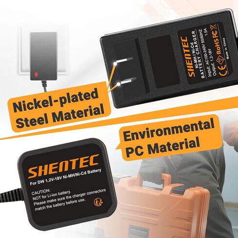 Shentec 4.8V/7.2V Ni-MH and Ni-Cd Charger Compatible with Dremel 755-01 757-01 5000755-01 7700-01 7700-02 7300 Pod Style Battery (Not for 757 Battery) in Saudi Arabia