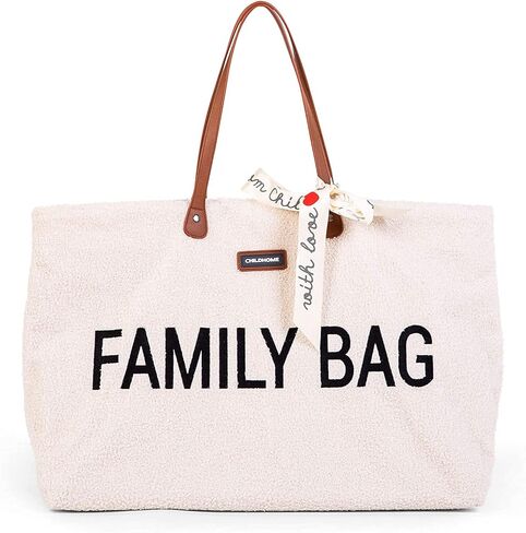 Childhome Family Bag, Baby Diaper Bag, Hospital Bag, Large Diaper Bag Tote for Baby Essential, Magnetic Closure Tote Bag Grey in Kuwait