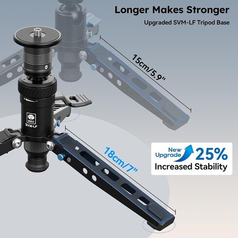 SIRUI SVM-165P Rapid Carbon Fiber Monopod with QC-55P Clamp Base Kit, 65" Camera Monopod with Pedal Feet, One-Step Height Adjustment, Modular 3 in 1 in Saudi Arabia