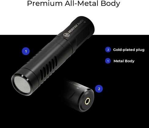 MIRFAK Mini On-Camera Shotgun Microphone, Provide Good Recording Effects for DSLR Cameras, Compact Cameras, and Mobile Phones, N2 in Saudi Arabia