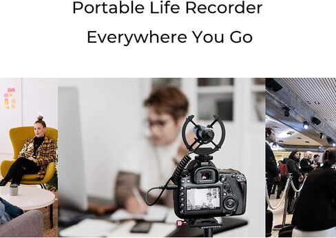 MIRFAK Mini On-Camera Shotgun Microphone, Provide Good Recording Effects for DSLR Cameras, Compact Cameras, and Mobile Phones, N2 in Saudi Arabia