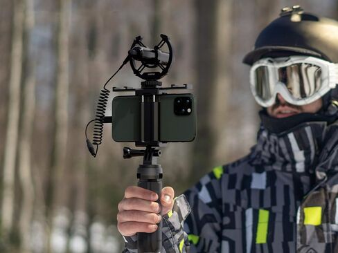 MIRFAK Mini On-Camera Shotgun Microphone, Provide Good Recording Effects for DSLR Cameras, Compact Cameras, and Mobile Phones, N2 in Saudi Arabia
