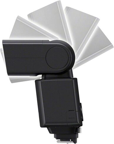 Sony HVL-F46RM Flash Wireless Flash-ضوء السرعة الخارجية مع TTL ، مزامنة عالية السرعة ، رطوبة/مقاومة للغبار ، ترتد ودوار | فلاش قوس | بطاريات 4x AA مع شاحن | طقم التنظيف in Saudi Arabia